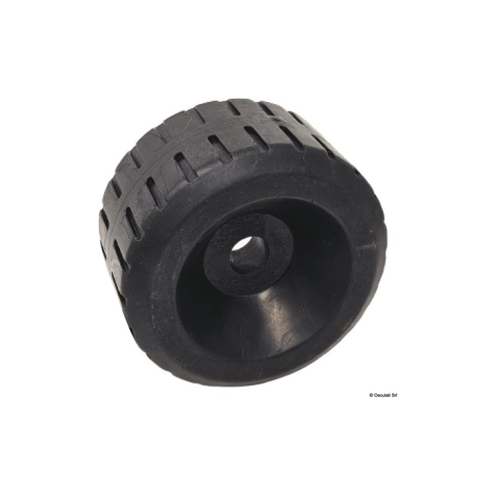 Roue latérale noir 140x80 mm Ø trou 21 mm