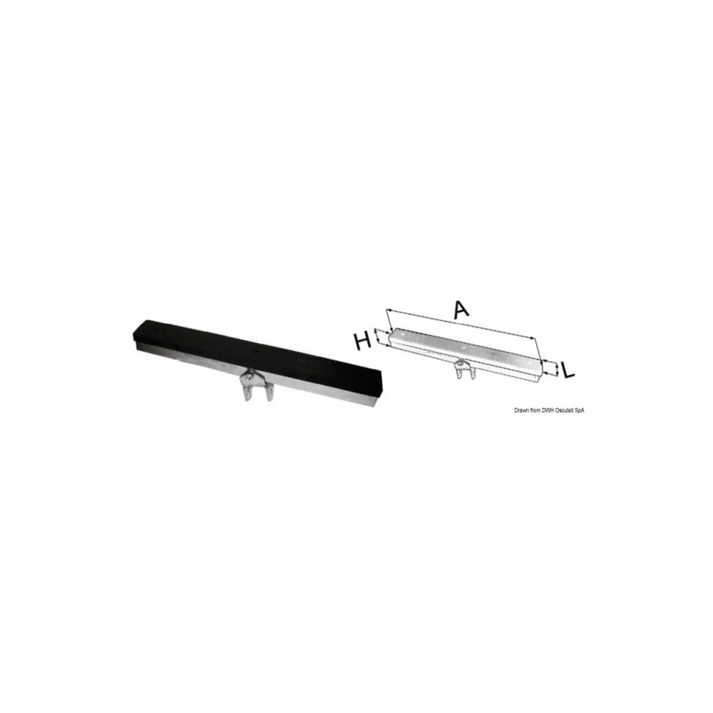 Support latéral avec étrier 500 mm