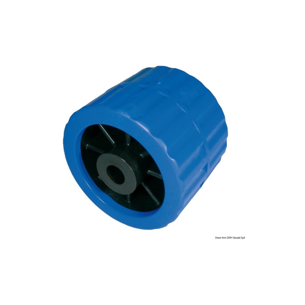 Roue latérale bleu Ø trou 15 mm