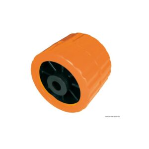 Roue latérale orange 75 mm Ø trou 15 mm