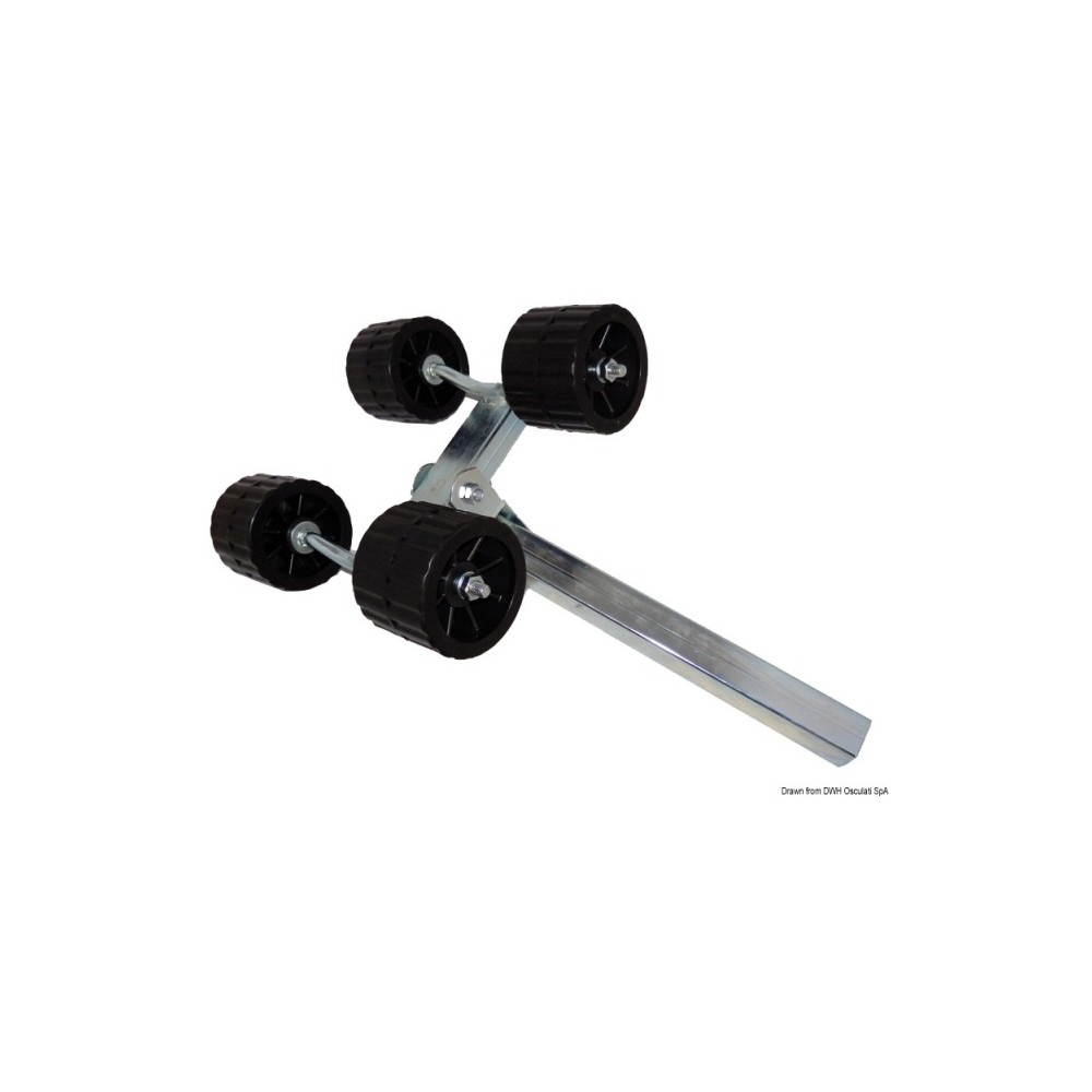Rouleau latéral pivotant tube carré