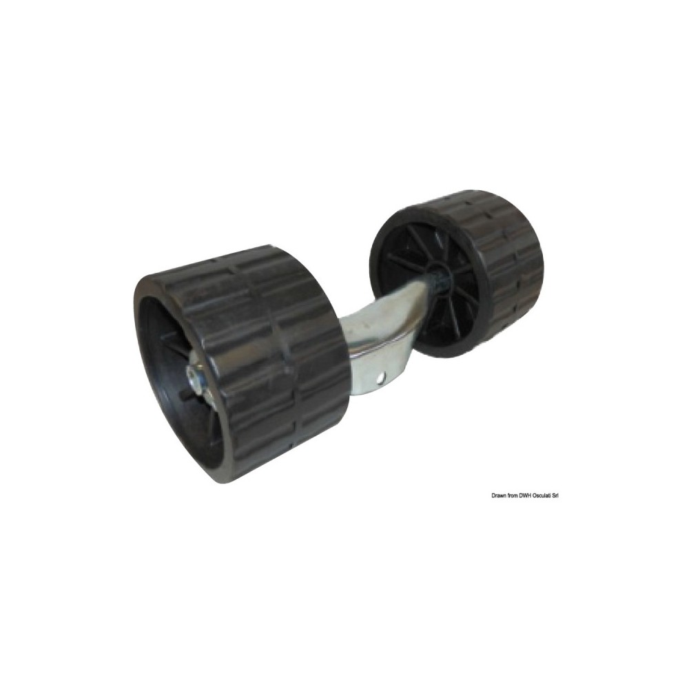 Etrier pour roues latérales fixes noires