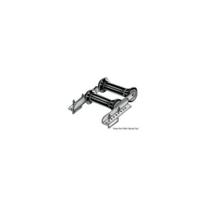 Rouleau double pivotant arrière 60 mm