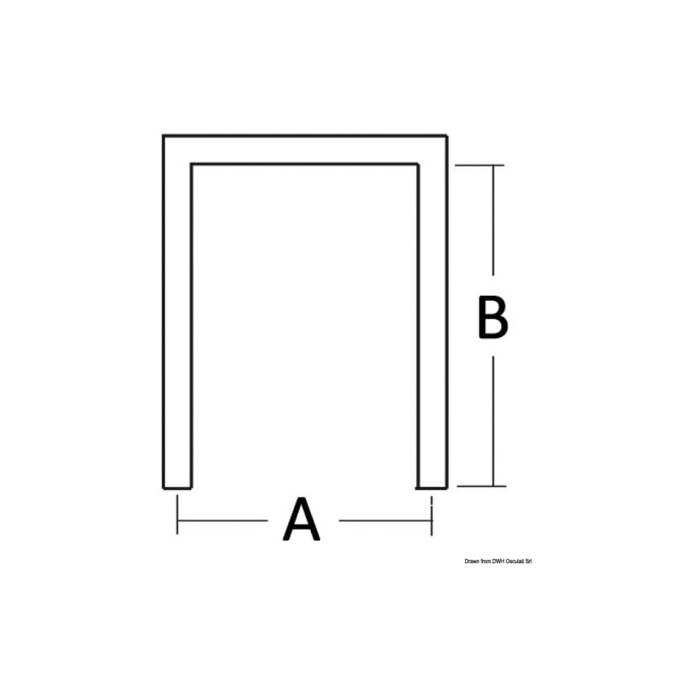 Etrier de fixation en U 70 mm – Image 2