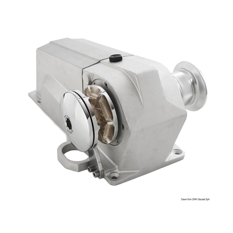 Treuil Italwinch Devon 1000 W - 12 V barbotin 8 mm pour bateau