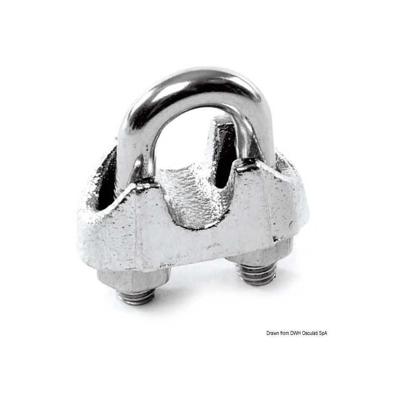 Serre-câble à cavalier AISI 316 11/12 mm