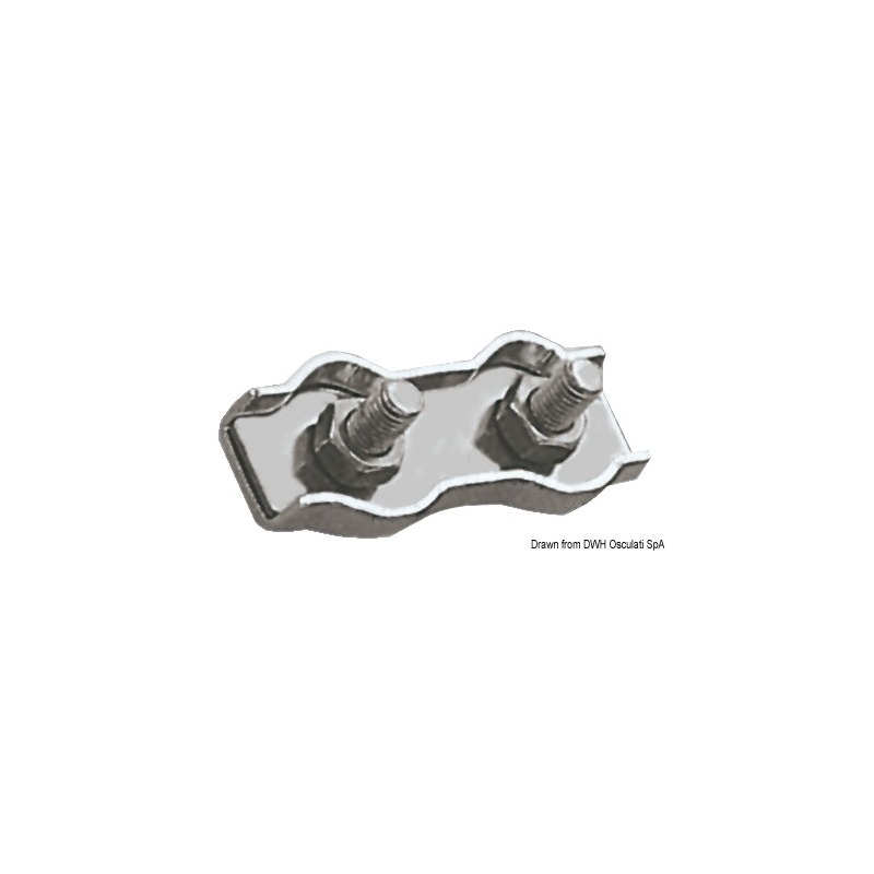 Serre-câble inox double 3 mm