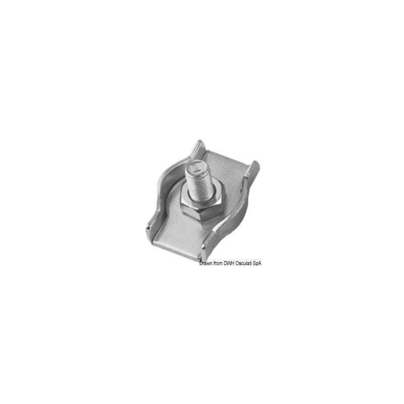 Serre-câble inox simple 2 mm