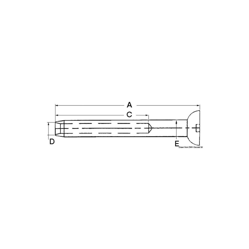 Terminal à tête sphérique AISI 316 Ø 6 mm – Image 2