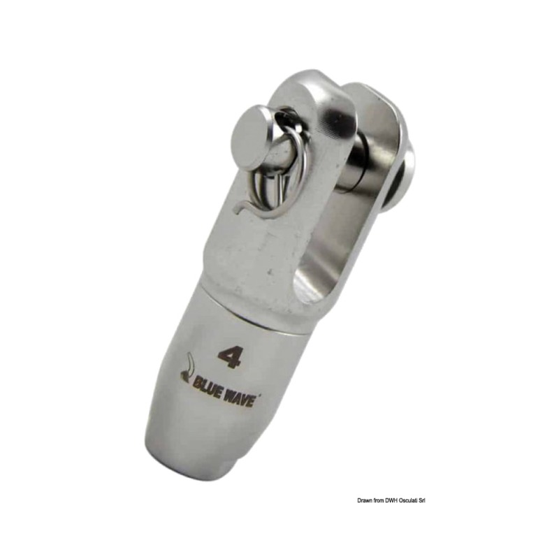 minal à fourche gréement textile Ø 4 mm