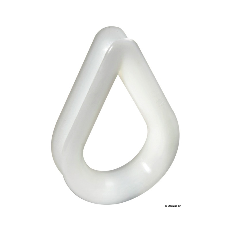 Cosse en nylon blanc Ø 10 mm
