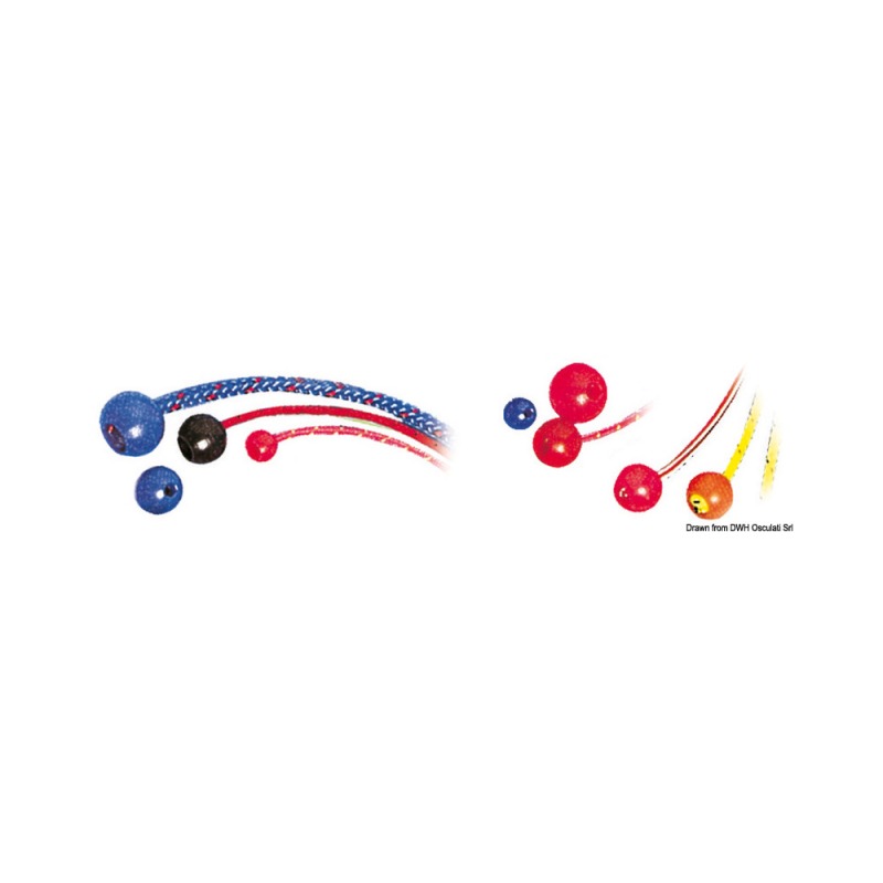 Boule Stopper nylon trou Ø 8 mm Blanc