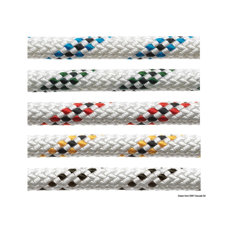 Bout Marlow Marlowbraid bleu avec témoin 6 mm