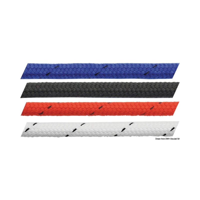 Bout Marlow Mattbraid rouge en polyester 10 mm
