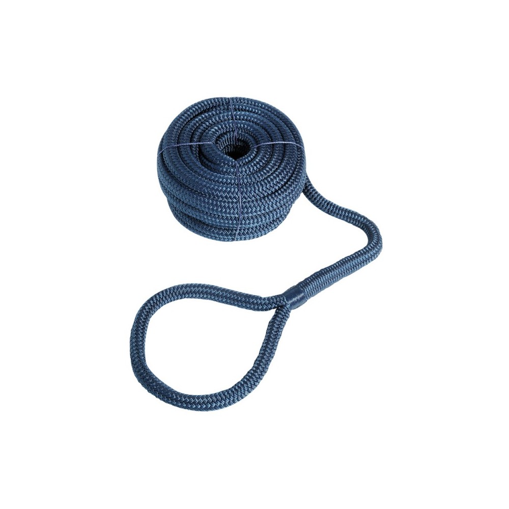 Amarre avec oeil bleu navy 24 mm x 15 m