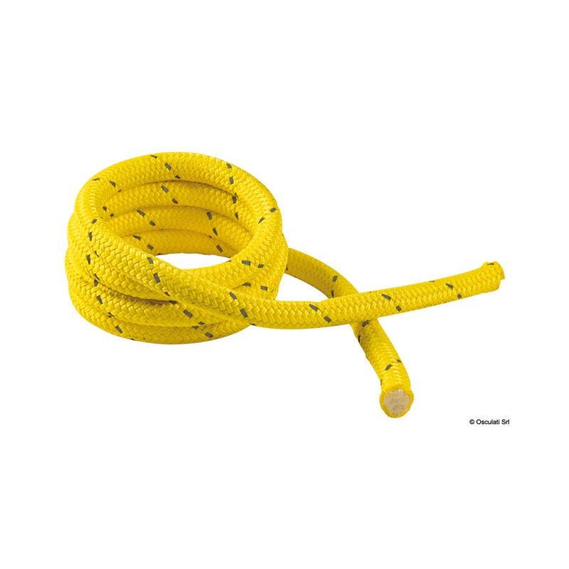 Amarre flottante avec toron réfléchissant jaune 14 mm