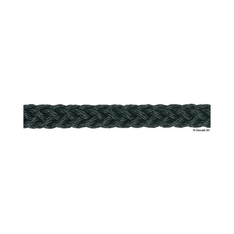 Tresse All Round noir 12 torons 12 mm