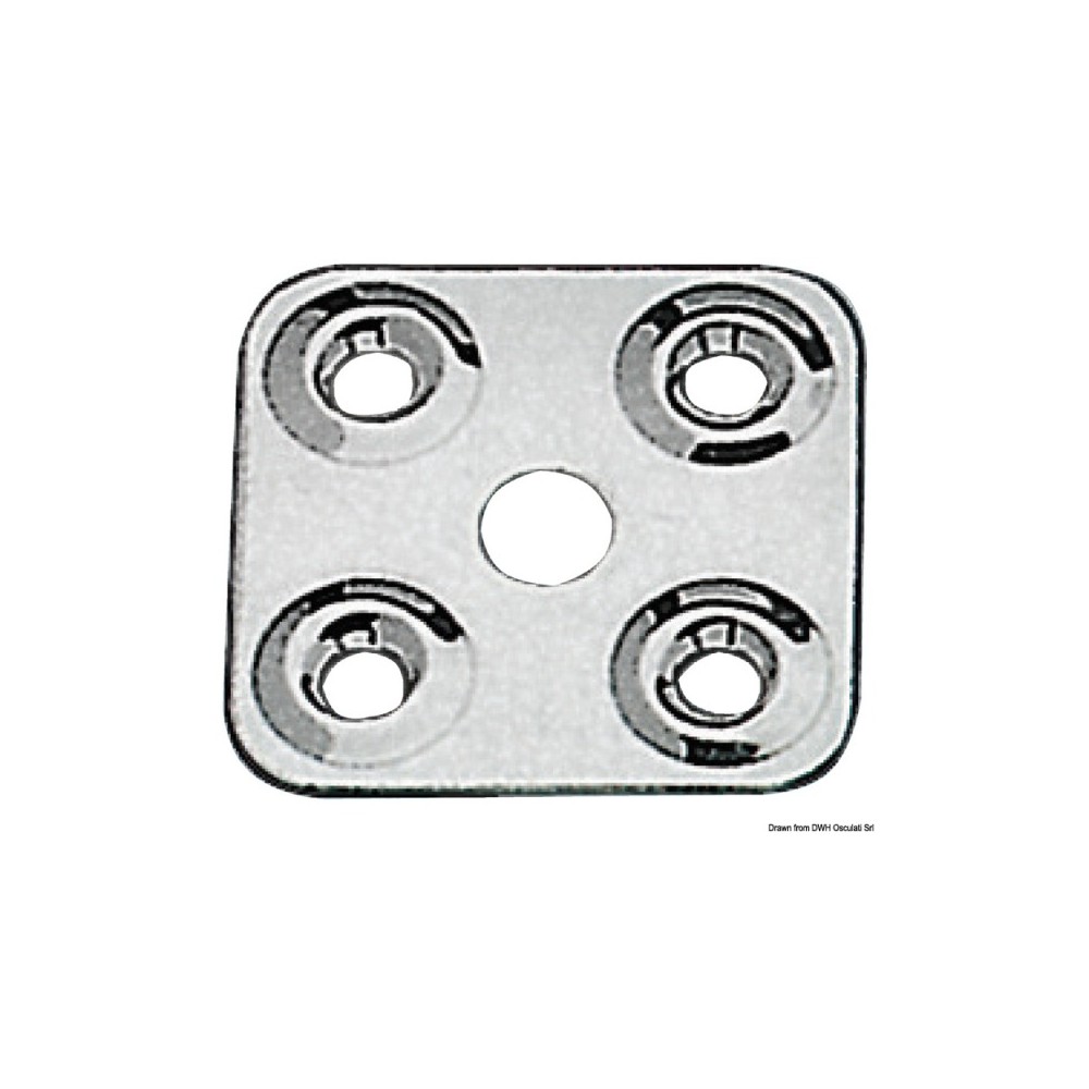 Platine pour fixer sangles 40 x 40 mm