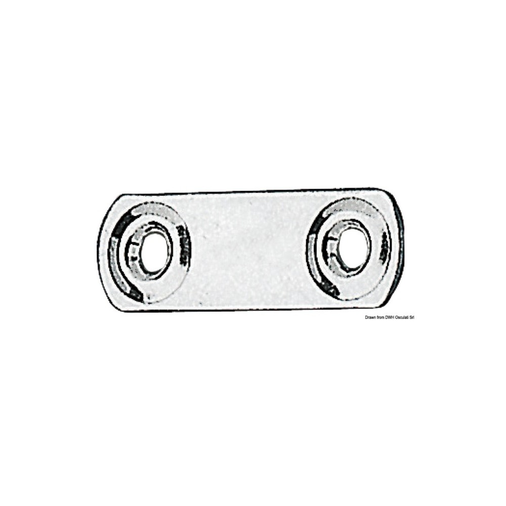 Platine pour fixer sangles 50 x 16 mm