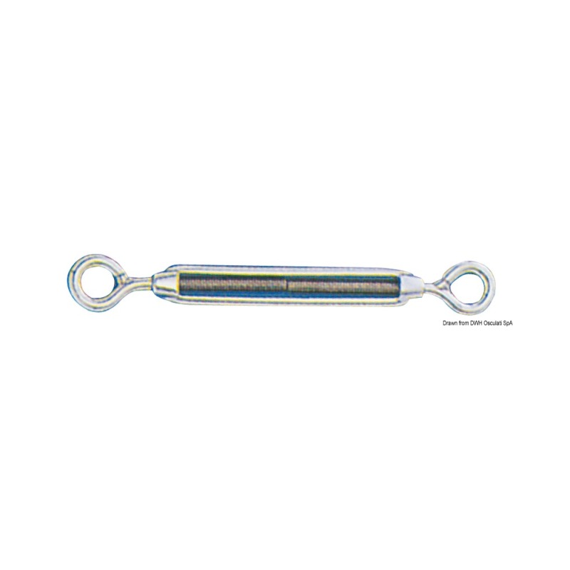 Ridoir à double oeillet AISI 316 4 mm