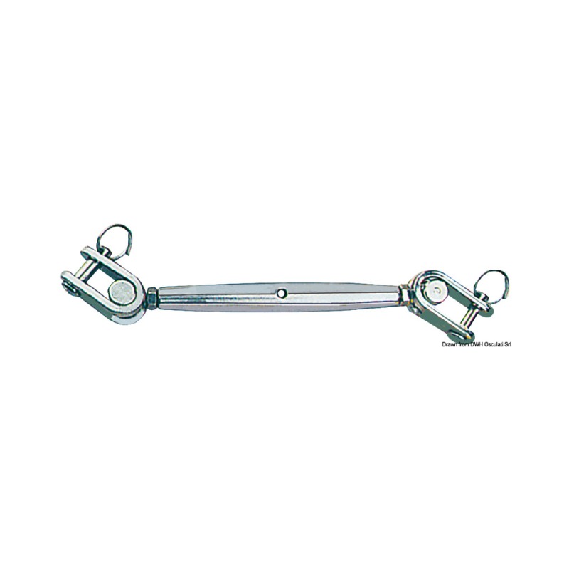 Ridoir 2 chapes articulées AISI 316 6 mm