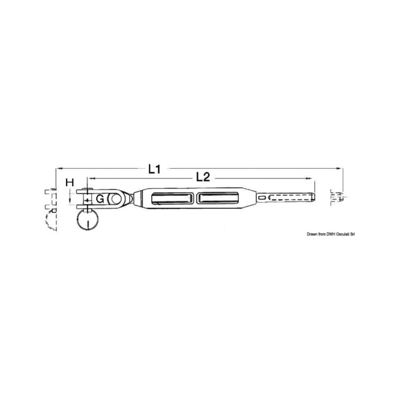 Embout à sertir droit 5/16 " x 5 mm