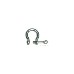 Manille mod. lyre à axe imperdable AISI 316 4 mm