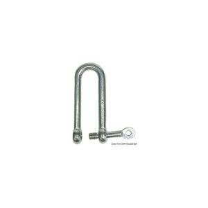 Manille mod. long à axe imperdable AISI 316 5 mm