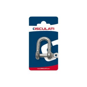 Manille D en acier galvanisé 10 mm (1 pc) marine inox
