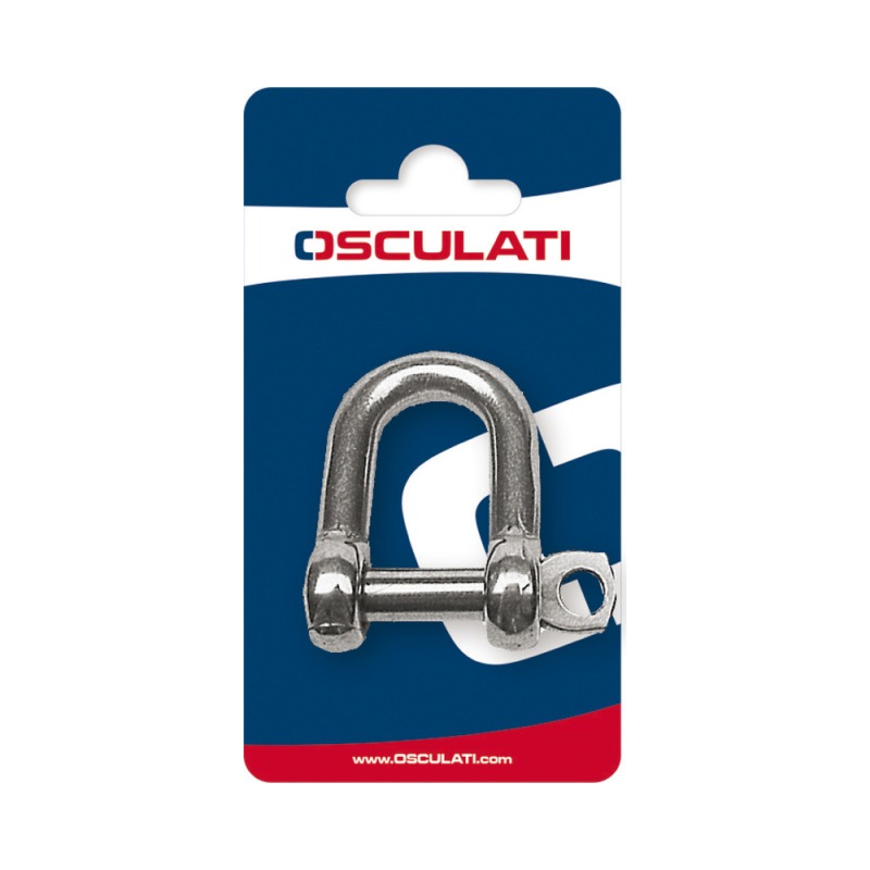 Manille D en acier inox AISI 316 4 mm (1 pc)