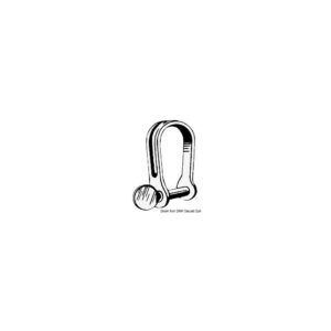 Manille emboutie longue en inox