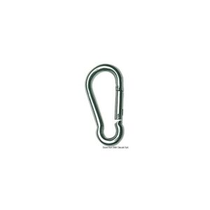 Mousqueton AISI 316 polis sans œil 3 mm