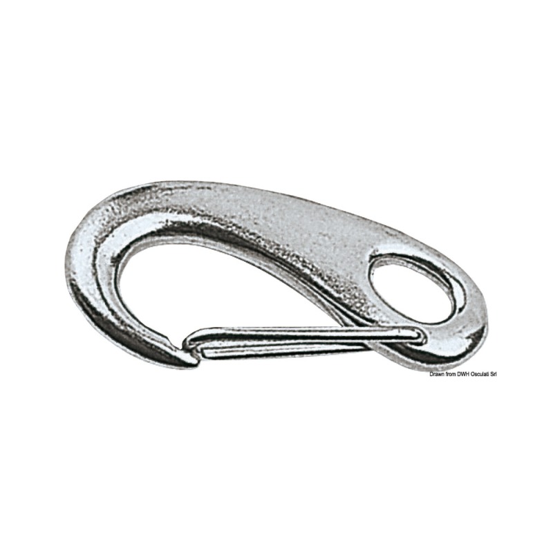 Mousqueton AISI 316 ouverture à ressort 31 mm