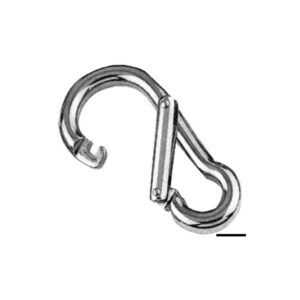 Mousqueton ouverture asymétrique AISI 316 80 mm