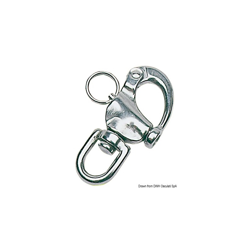 Mousqueton pour spi œil pivotant AISI 316 128 mm