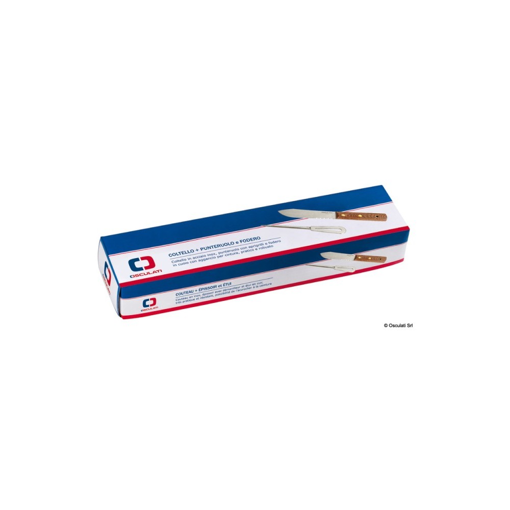 Kit: couteaux inox + pinoche + étui en cuir – Image 2
