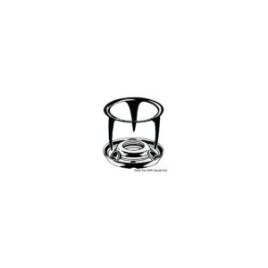 Bouton en laiton nickelé pour moquette