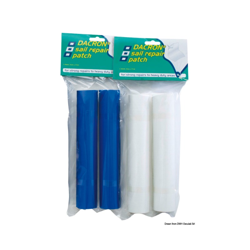 Kit réparation tissu Dacron blanc