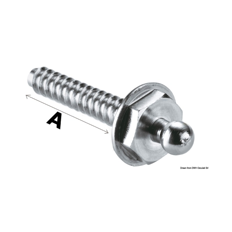 Bouton mâle Loxx vis autotaraudeuse