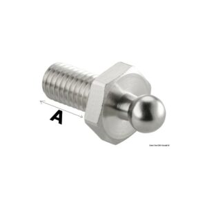 Bouton mâle inox Loxx avec vis + écrou