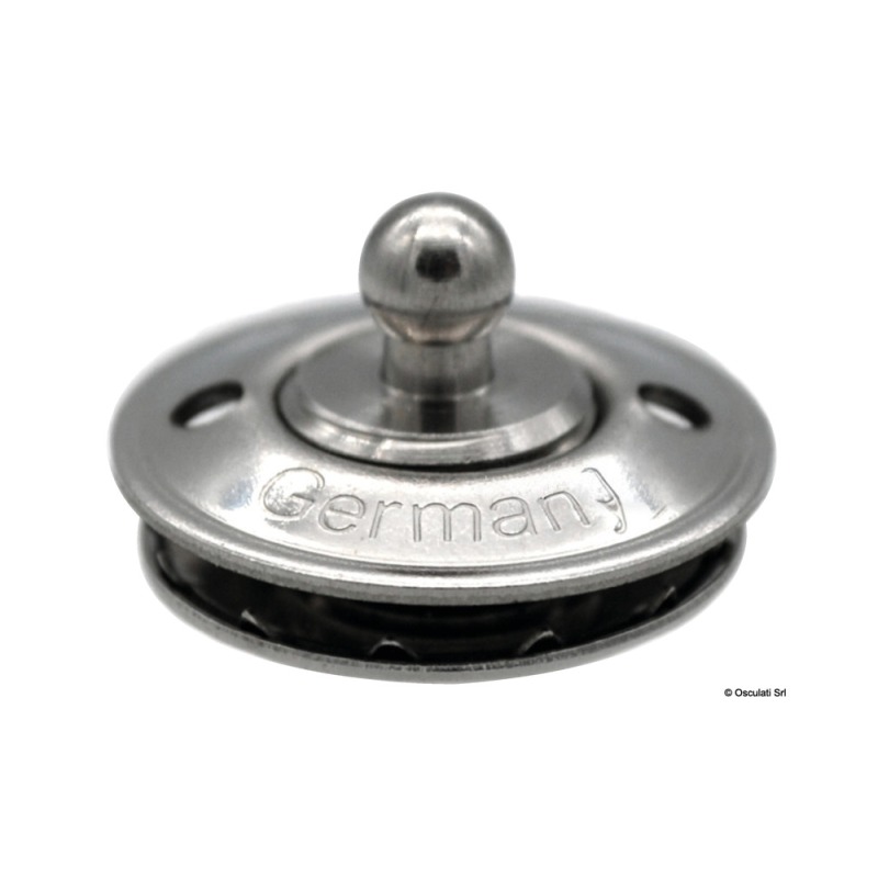 Bouton mâle inox Loxx avec frette mouleté N. 5