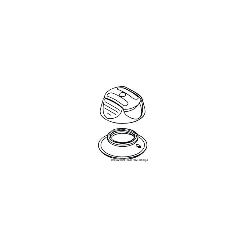 Bouton pression Perfix blanc