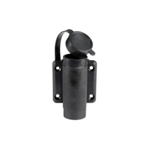 Base nylon à paroi 2 contacts noir