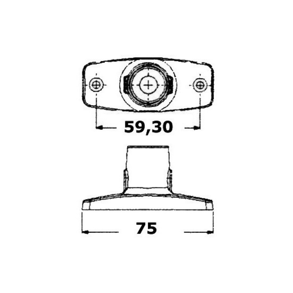 Feu de mouillage 360° Evoled corp plastique blanc – Image 3