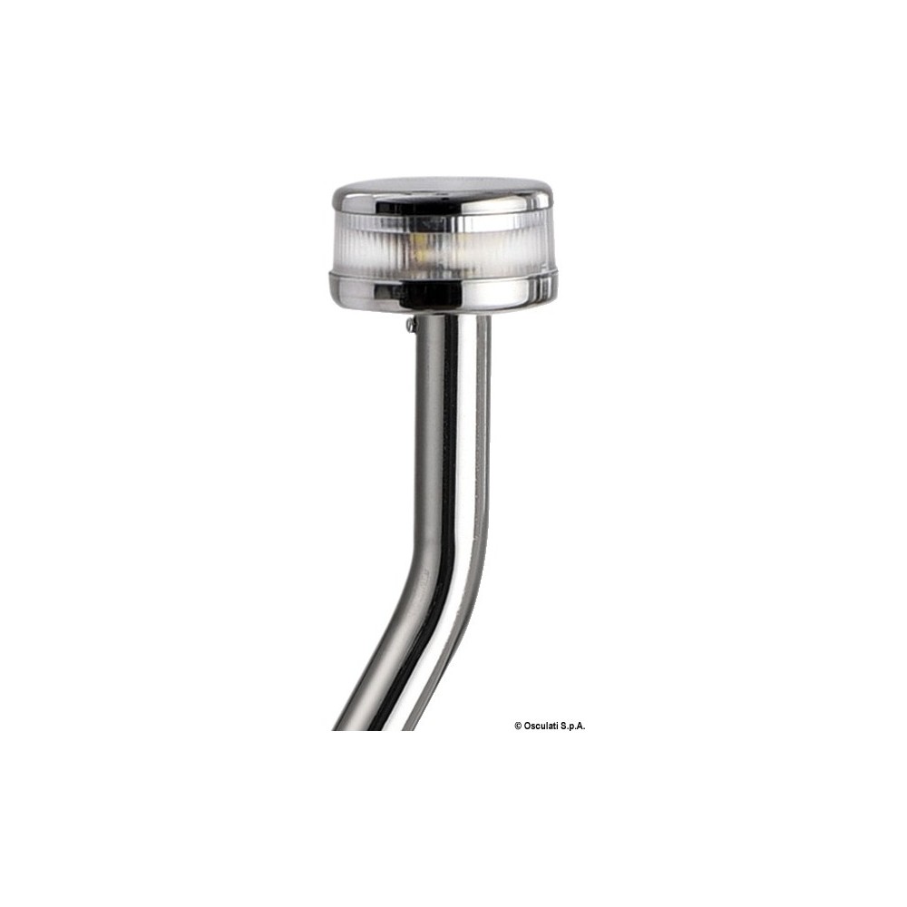 Hampe lumineuse inclinée 360° inox Evoled 120 cm