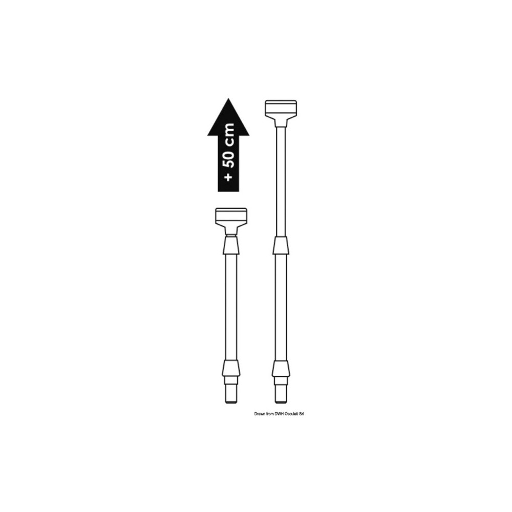 Feu avec hampe télescopique en inox – Image 3