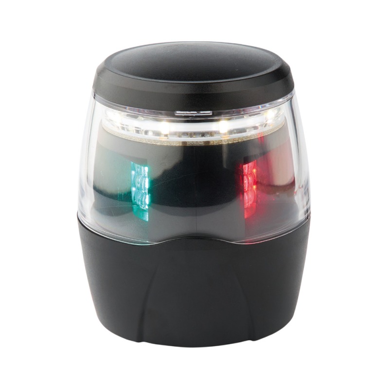 Tête de mât 360° + tricolore boîtier noir
