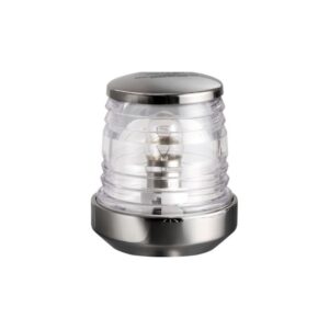 Feu tête de mât inox Classic à 360° led avec fusée Blanc
