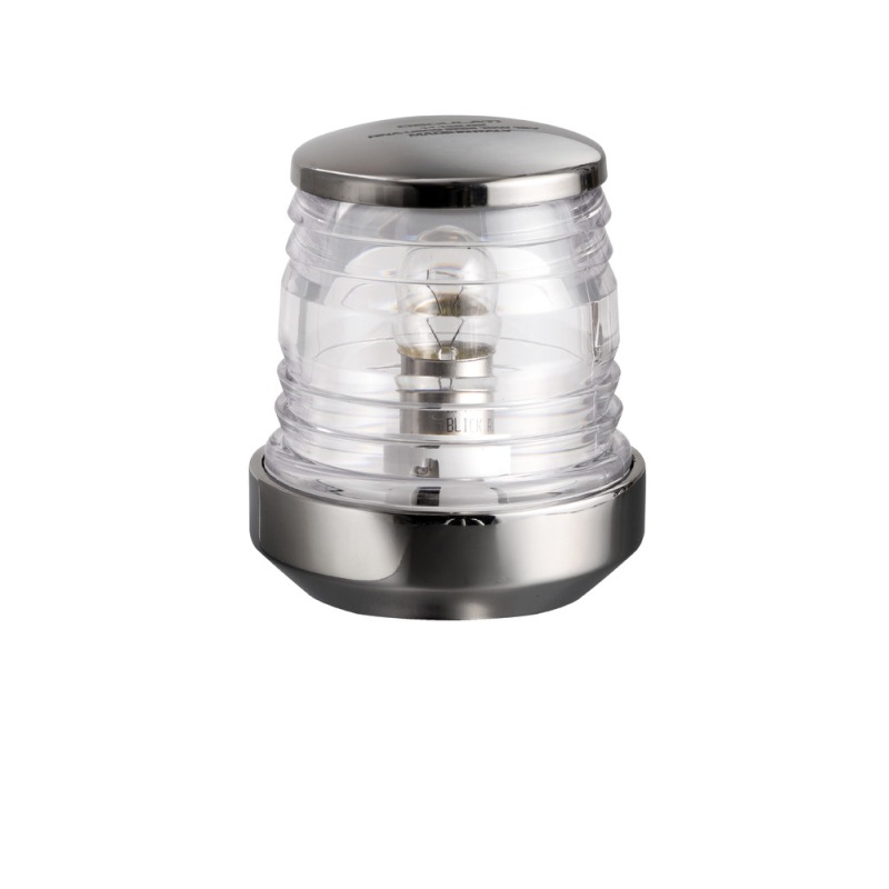 Feu tête de mât inox Classic à 360° led avec fusée Blanc