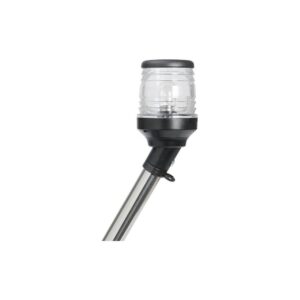 Hampe 360° avec feu 30° noir 60 cm